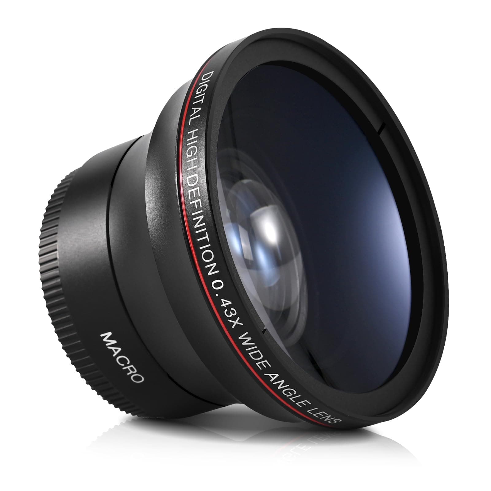 Lightdow 52MM 0.43x High-Definition Wide Angle + Macro Lens Attachment for Nikon D-Series and More - Enhance Your Photography Creativity (φ52mm)