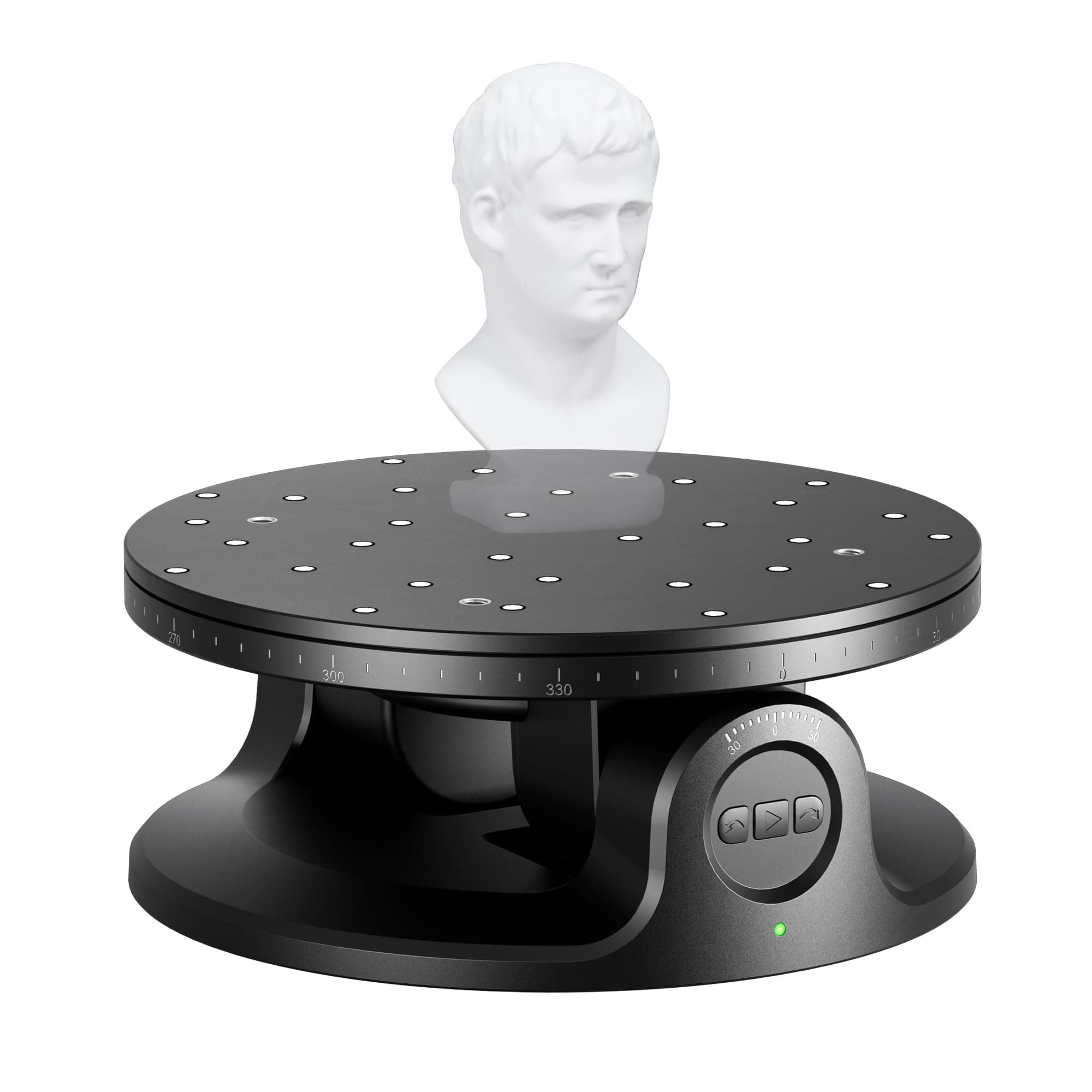 Revopoint Dual Axis Turntable for Accurate 3D Scanning, Easy Capturing Detail-rich 3D Data of Small-Medium Objects, Compatible for MIRACO/POP3 PLUS/INSPIRE 2/MetroX/MetroX Pro/MetroY Pro 3D Scanners