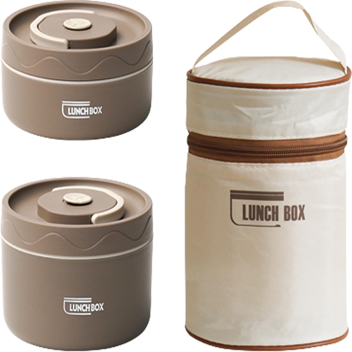 Bento Boxes - Thermal Insulation Lunch Box With High-Grade Stainless Steel Liner for Students and Kids (2 Tier)