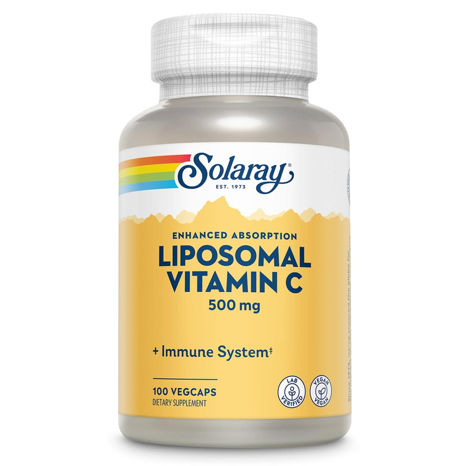 Liposomal Vitamin C 500mg - Enhanced Absorption Vitamin C Liposomal Blend with Fatty Acids - Antioxidant and Immune Support Supplement - Vegan, 60-Day Guarantee, 100 Servings, 100 VegCaps