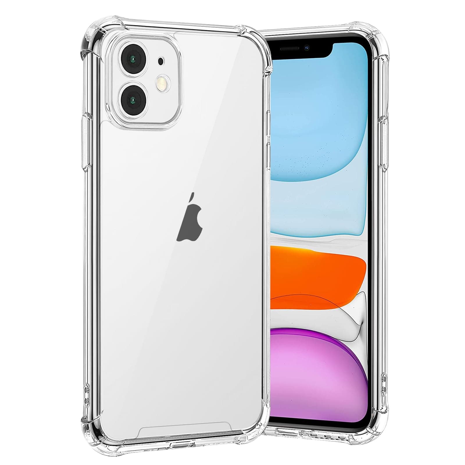 gueche Compatible with iPhone 11 Case, Crystal Clear Phone Cover, Anti-Scratch and Shock-Absorption, Stay Original beauty of your phone,Basic Case for iphone 11 Hülle Coque funda, Transparent
