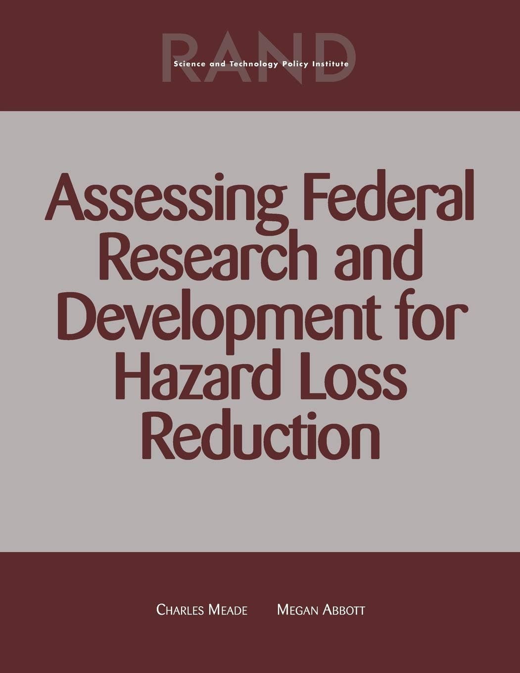 Assessing Federal Research and Development for Haz
