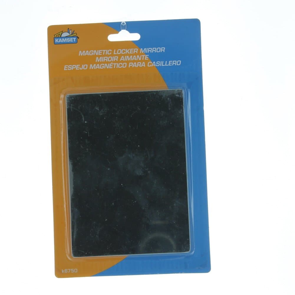 Magnetic Locker Mirror 4 1/2 x 5 Inches