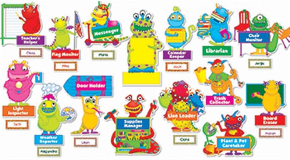 Scholastic Teaching Resources TF-8405 Monsters At Work BB Set Gr Pk-5
