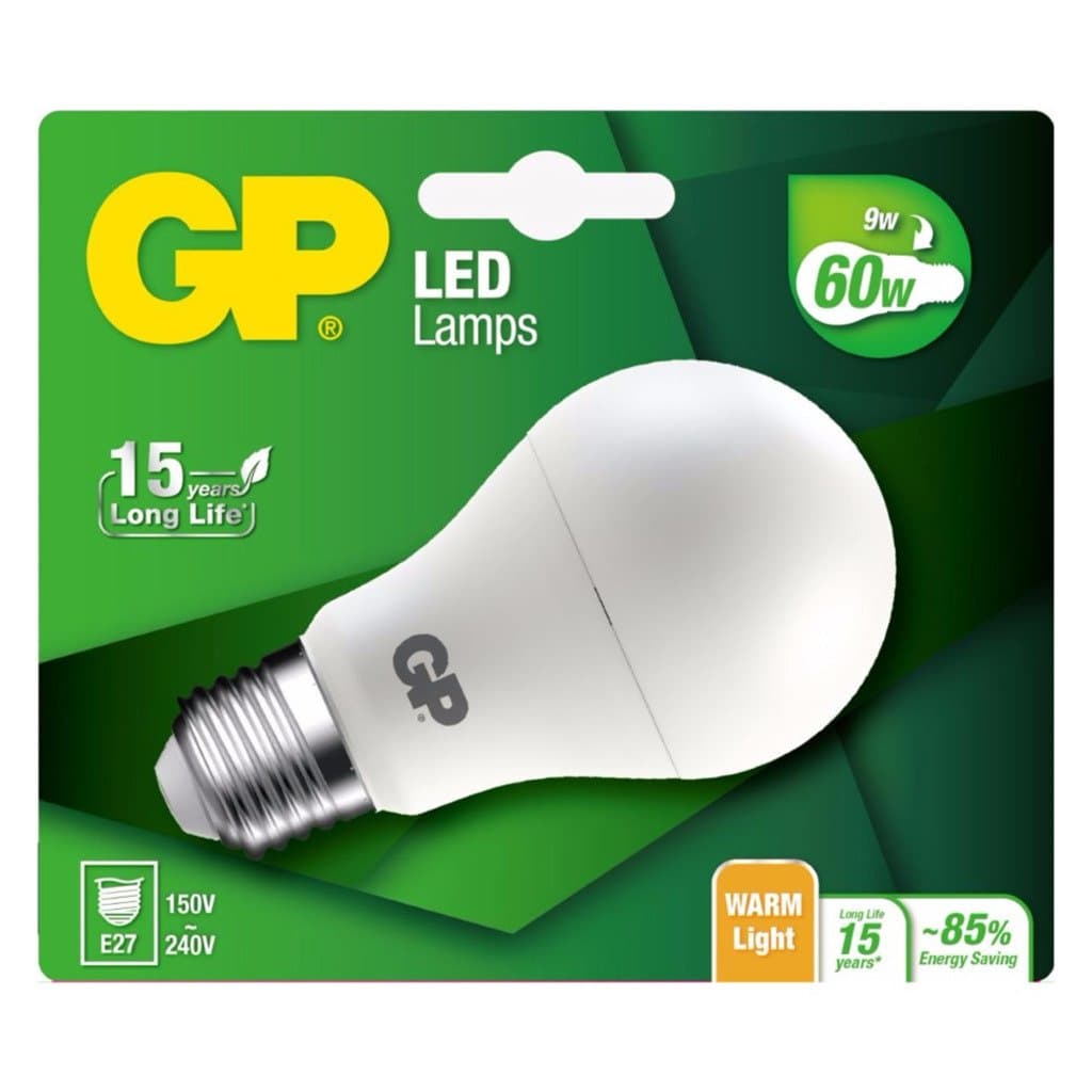 GP LIGHTING GP Battery LED Classic E27 9 W (60 W) 806 lm