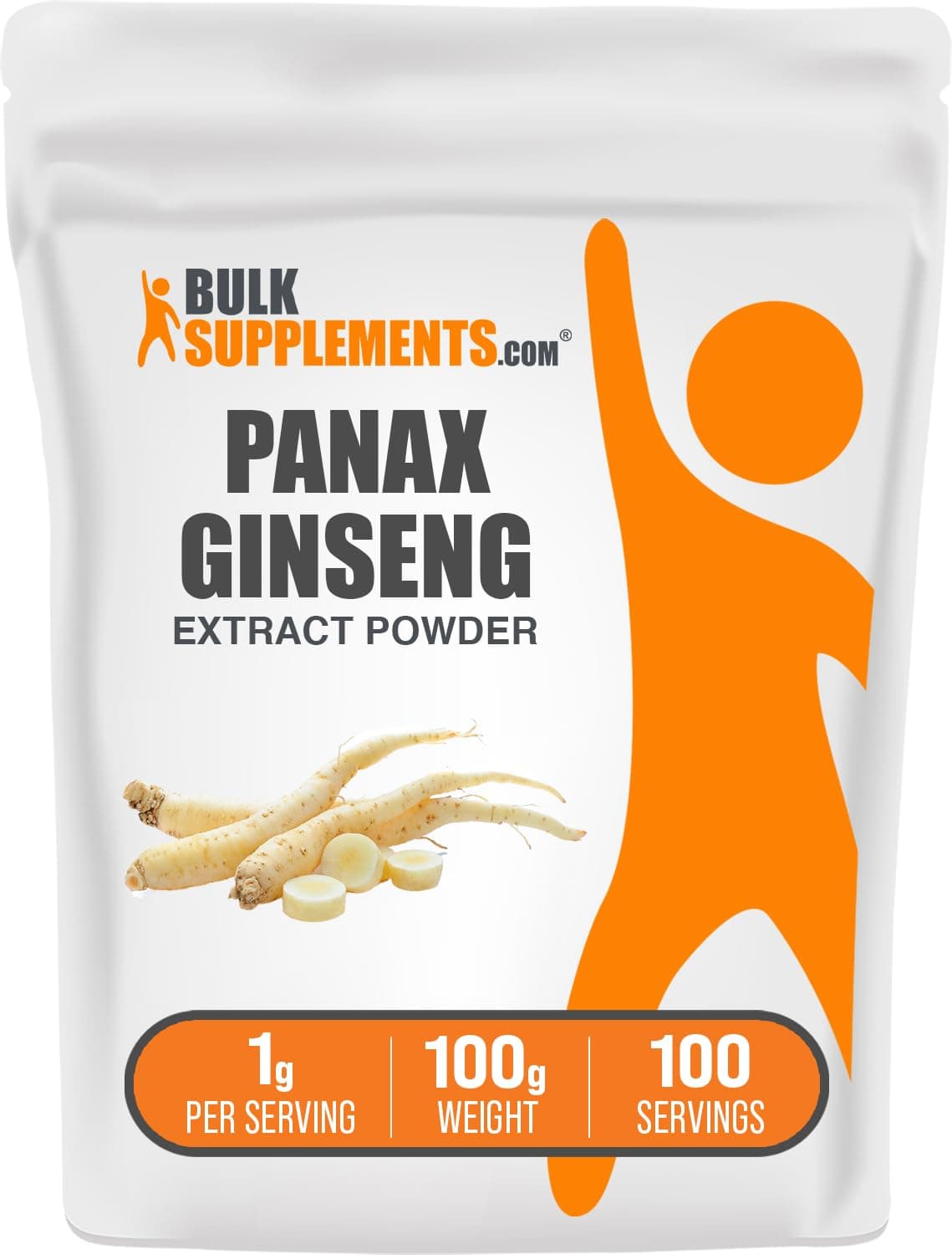Bulksupplements Pure Ginseng Root Extract Powder (100 grams)