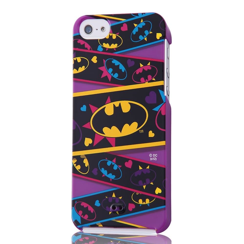 Ray Out Superhero Characters Hard iPhone 5 Case (Batman/Black)