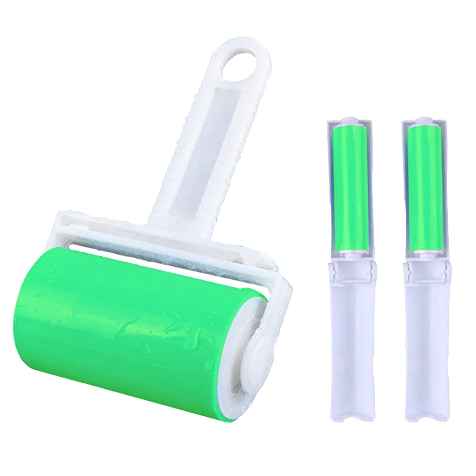 Resuable Lint Roller,Version Lint Roller Resuable & Washable Lint Roller Pet Hair Remover Lint Roller Cleaner for Clothes for Lint, Clothes, Car Seats, Large/Small Size with with Cover with 1L+2s