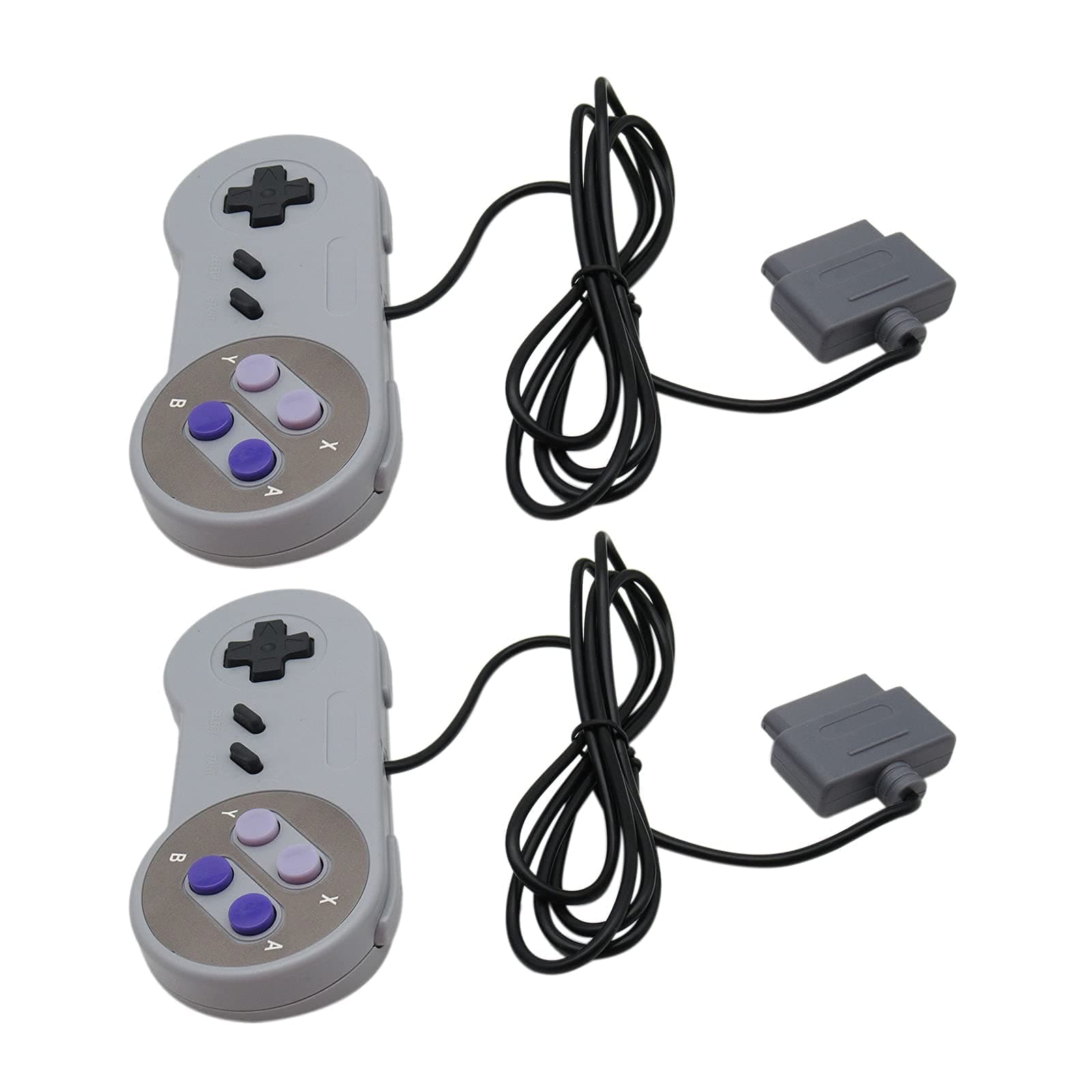 Premium Remote Controller Video Game Pad Fits for Nintendo SNES System Console Replacement Controller 6FT SNS-005