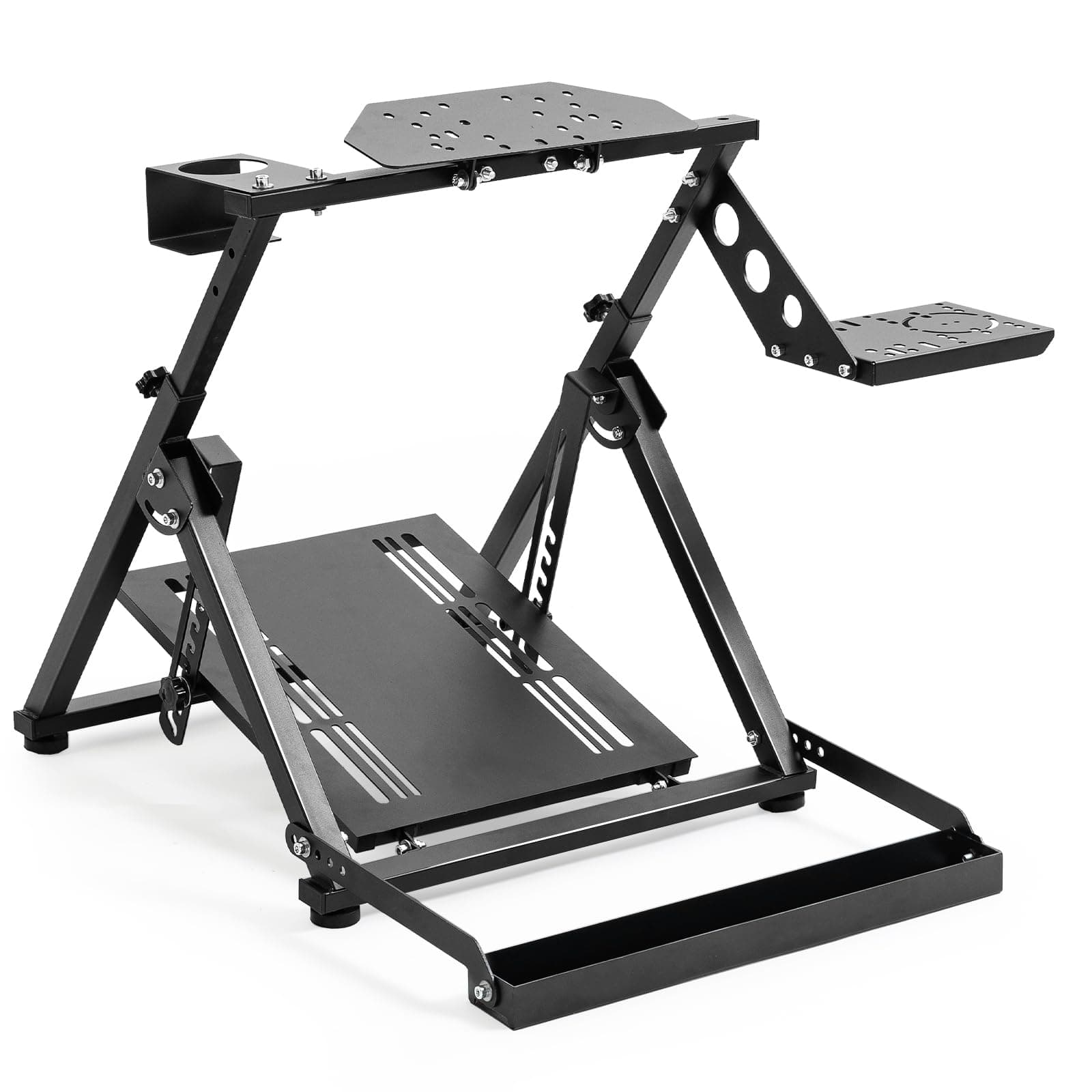 Marada X Frame Steering Wheel Stand Racing Sim Cockpit with Seat Slot Fit for Logitech G25 G27 G29 G920, for Thrustmaster T300 T248, for Fanatec, No Pedal & Shifter