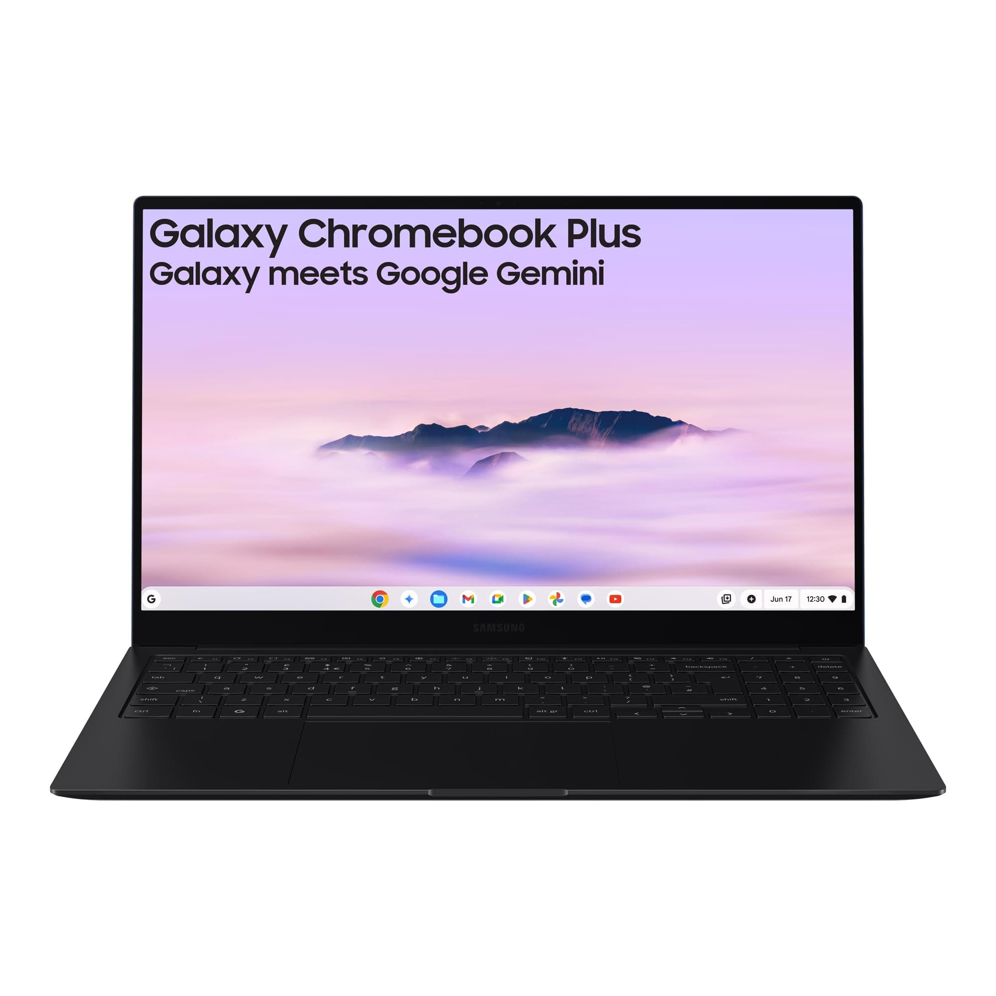 Galaxy Chromebook Plus Gemini AI Laptop, i3 Processor, Built in Gemini Quick Insert Key, 8GB Memory RAM 256GB Storage, Neptune Blue
