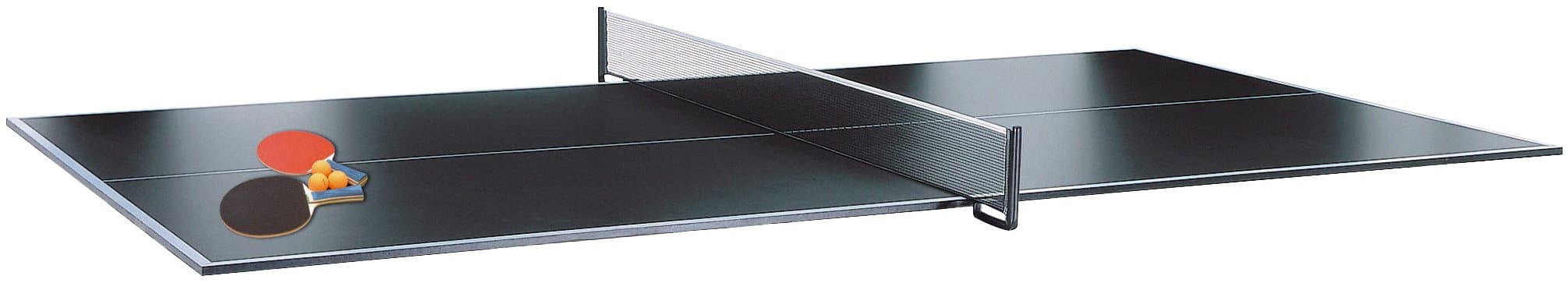Mightymast Leisure Full-Size Table Tennis Conversion Kit Board To Lay On Any Table Top - Converts In Seconds - Includes Bats & Balls