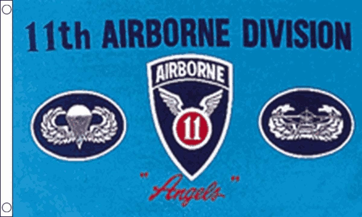 FlagSuperstore11th Airborne Flag - 5 x 3 FT - 100% Polyester With Eyelets Banner - FlagSuperstore