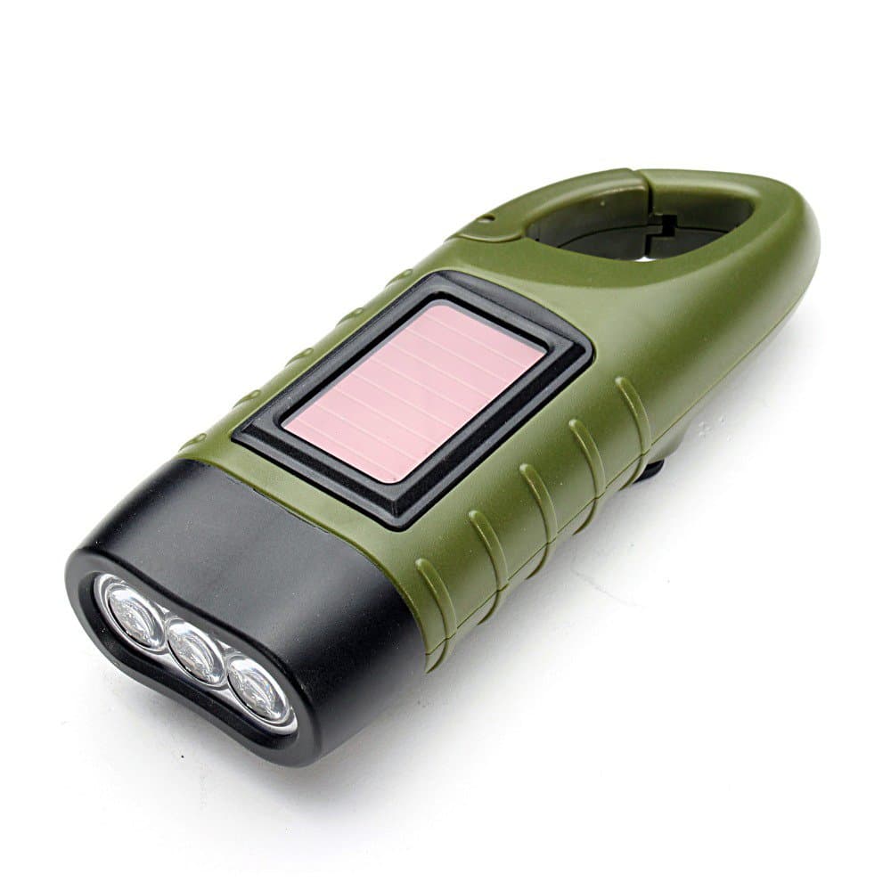 Zmsdt Outdoor Multi-function Solar Flashlight LED Flashlight Hand-cranked Power Smart Flashlight Ready For Camping Outdoor Climbing Hiking