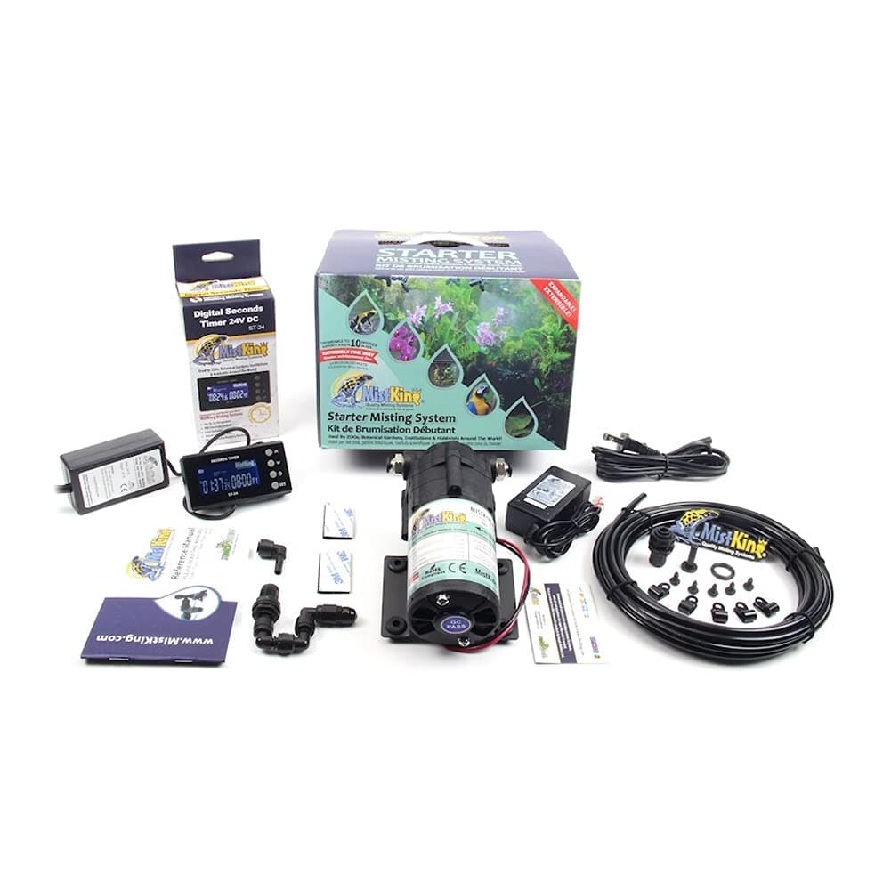 MistKing Starter Misting System v4.0 - Ideal for a Variety of Reptiles/Amphibians/Herps - Compatible with All Terrariums and Enclosures