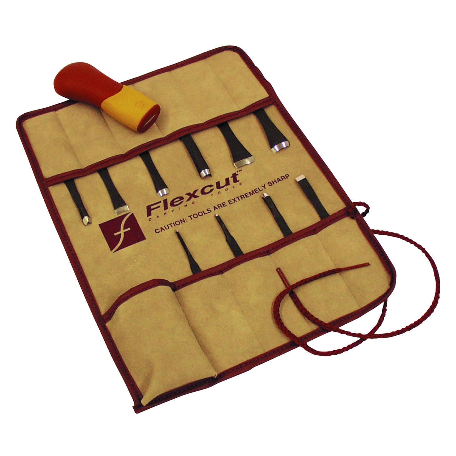 FLEXCUT Carving Tools, Craft Carver Set, 10 Carving Blades and Interchangeable ABS Handle Included (SK107)