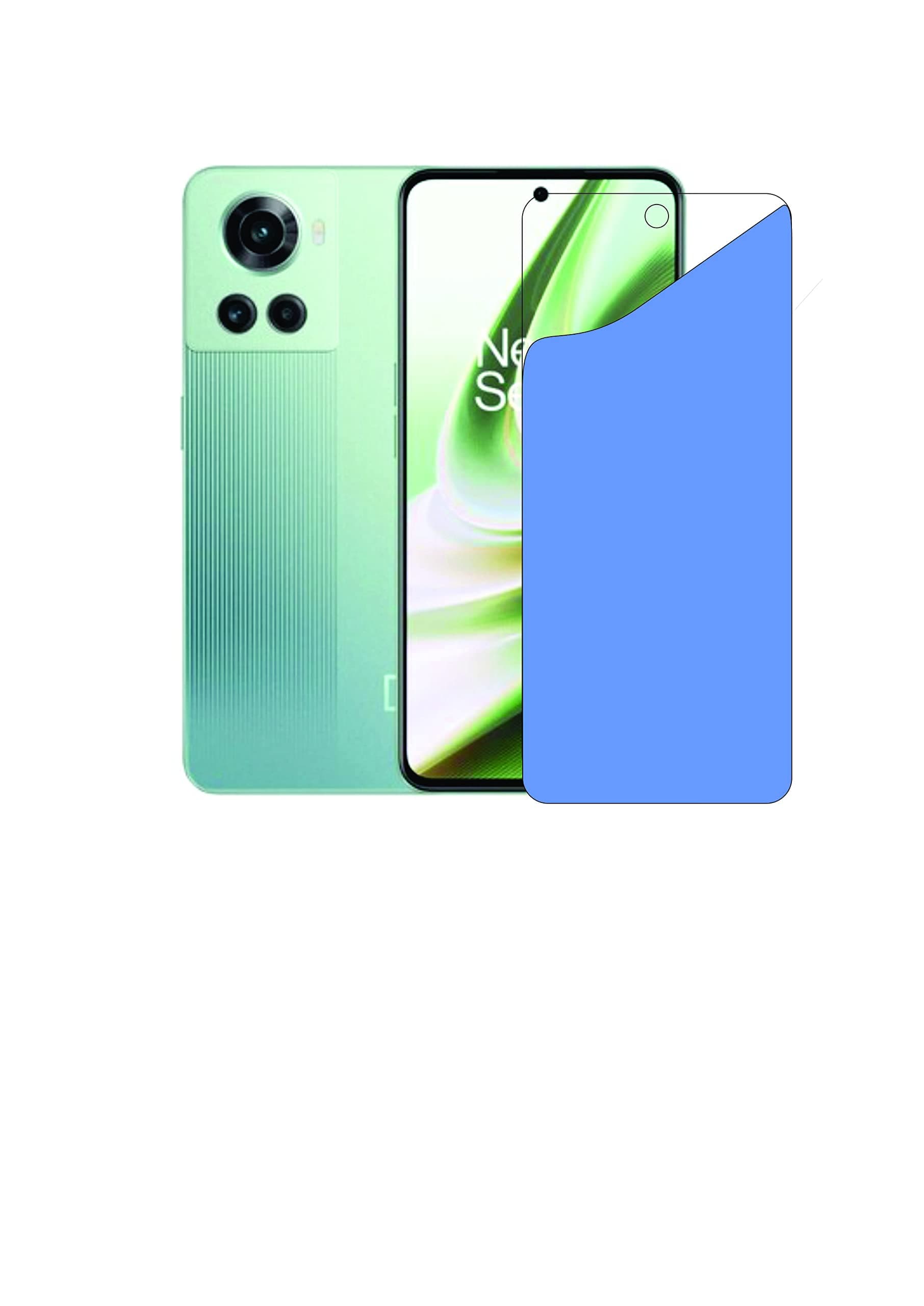 Mass Reliable Choice 9H Nano Flexible CLEAR Mobile Screen Protector for ONEPLUS 10R 9H Hardness Full Glue