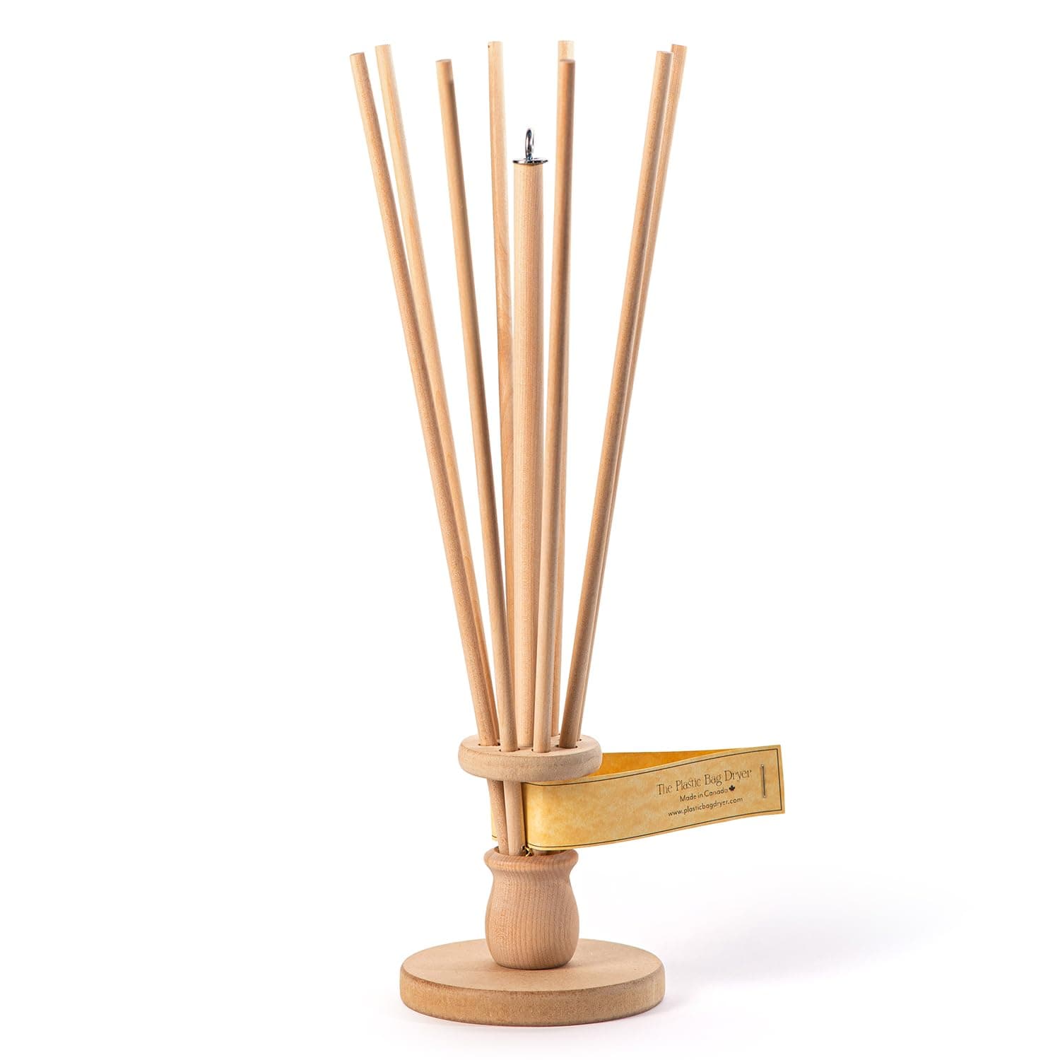 Plastic Bag and Bottle Dryer - Patented; Multi-Purpose Drying Rack Saves Money and the Planet. Folds for Easy Storage