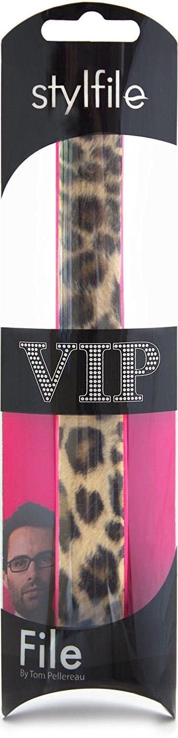 Stylfile® VIP Nail File Gift Pack Leopard Curved Make Filing Quick and Easy Makeup Invented for Beauty