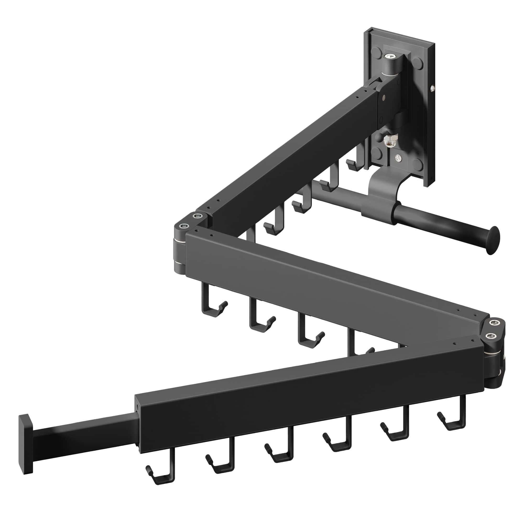 Wall Mounted Clothes Hanger,Clothes Drying Rack,Laundry Drying Rack,Clothes Rack Wall Mount,Drying Rack Clothing,Laundry Rack,Folding,Retractable,Collapsible,can Fold Upward & Left & Right