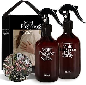 hetras Multi Fragrance Life Spray 10.14 fl oz x 2 Pack | Flower Shop - Flowers & Green Grass Scent | Non-Aerosol Odor Freshener Room Mist for Room, Closet, Fabric | Infused with Essential Oils