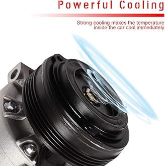 CCIYU A/C Compressor with Clutch for BMW X5 3.0L 2003 2004 2005 2006 Air Conditioning Compressor for 97444 98444