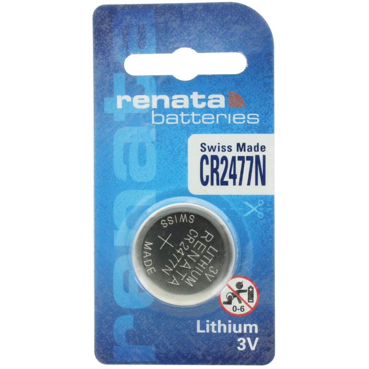 Renata CR2477N Lithium Button Battery 3 Volt