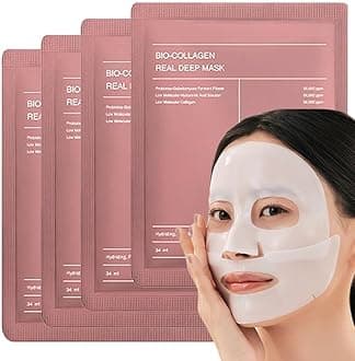 Bio-Collagen Overnight Face Mask | Korean Glass Skin Hydrogel Mask for Deep Hydration, Pigmentation, Anti-Aging & Pore Minimizing | Hyaluronic Acid, Niacinamide, Vitamin E & Centella (Pack Of 1)