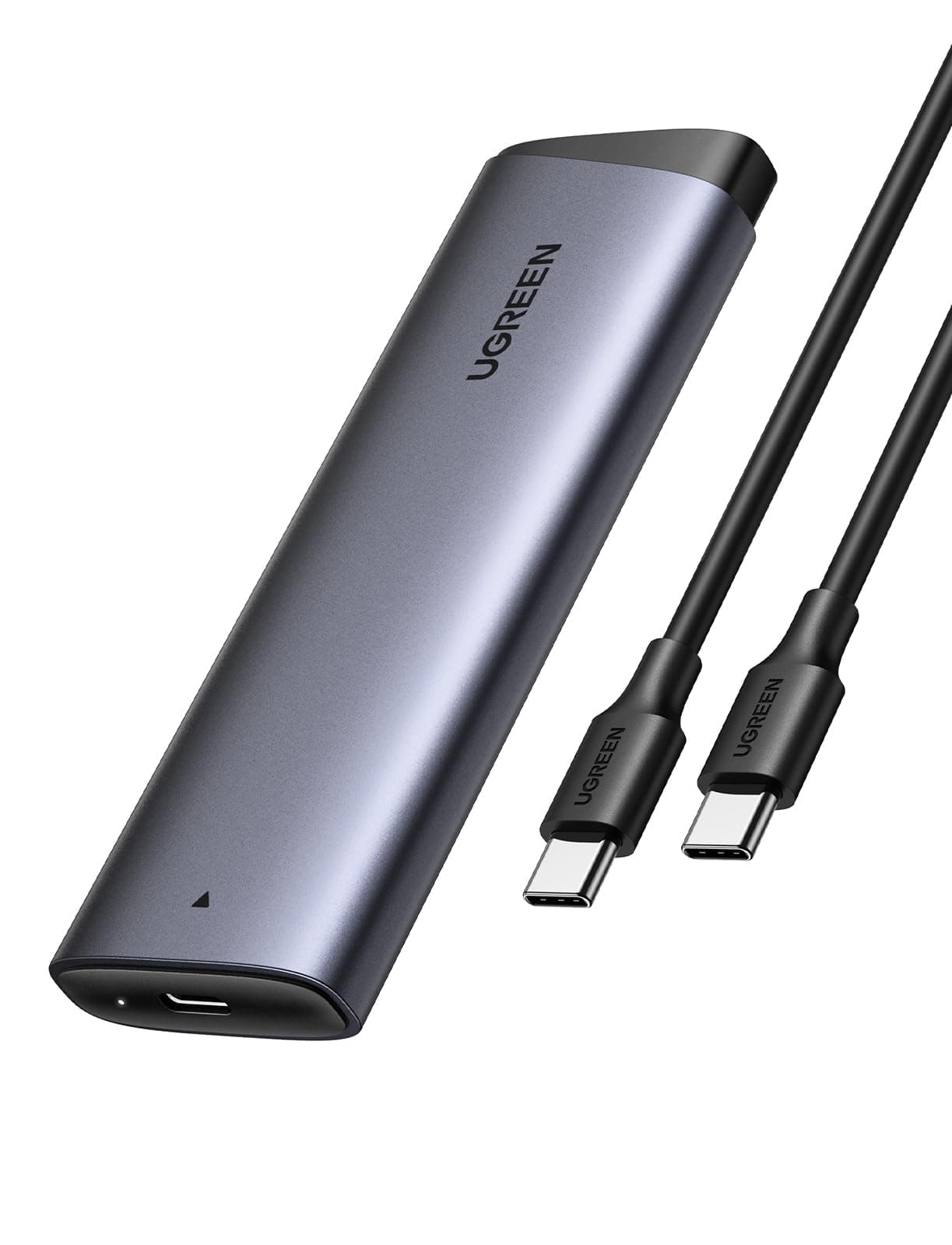 UGREEN M.2 NVMe SSD Enclosure 10Gbps USB 3.2 Gen 2 (10 Gbps) to NVME M-Key/(B+M) Key Solid State Drive External Enclosure Support UASP Trim for 2230/2242 /2260/2280 NVME SSDs