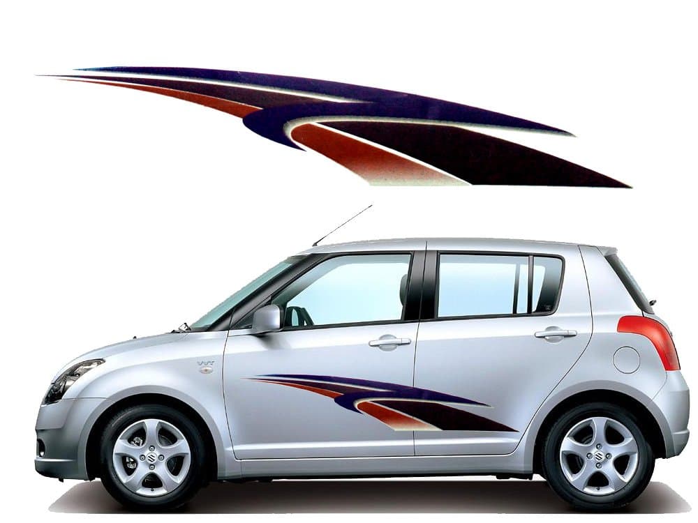 Generic Top and Town Universal Rooter Car Graphics 2 Side Decal Body Vinyl Sticker