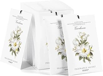 MYARO 12 Packs Gardenia Scented Sachets for Drawer and Closet, Long-Lasting Home Fragrance Sachet for Lover