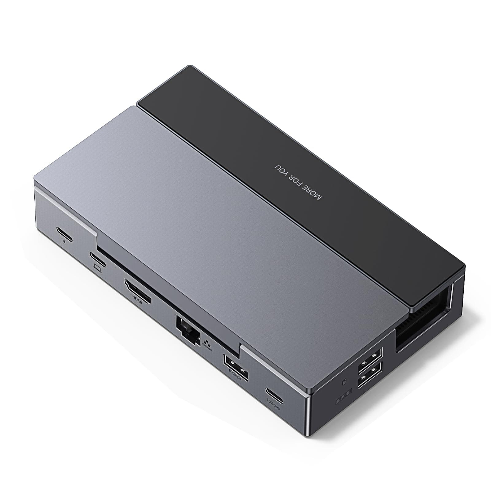 TV Dock for Steam Deck/Switch/Rog Ally/Legion Go 9-in-1 USB-C Hub Docking Station HDMI 4K@60HZ 10Gbps High-Speed Transfer USB-A 3.2*USB-C 3.2 1000Mbps Ethernet 2*USB 2.0 Ports SD/TF Card