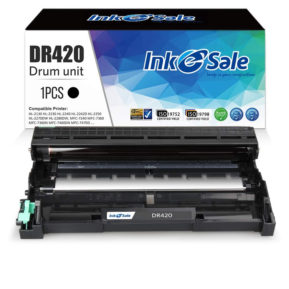 INK E-SALECompatible DR-420 DR420 Drum Unit for Brother DR420 Drum Brother HL-2240 HL-2240D Brother HL-2270DW HL-2280DW Brother MFC-7360N MFC-7860DW DCP-7060D DCP-7065DN IntelliFax-2840 2940 Printer