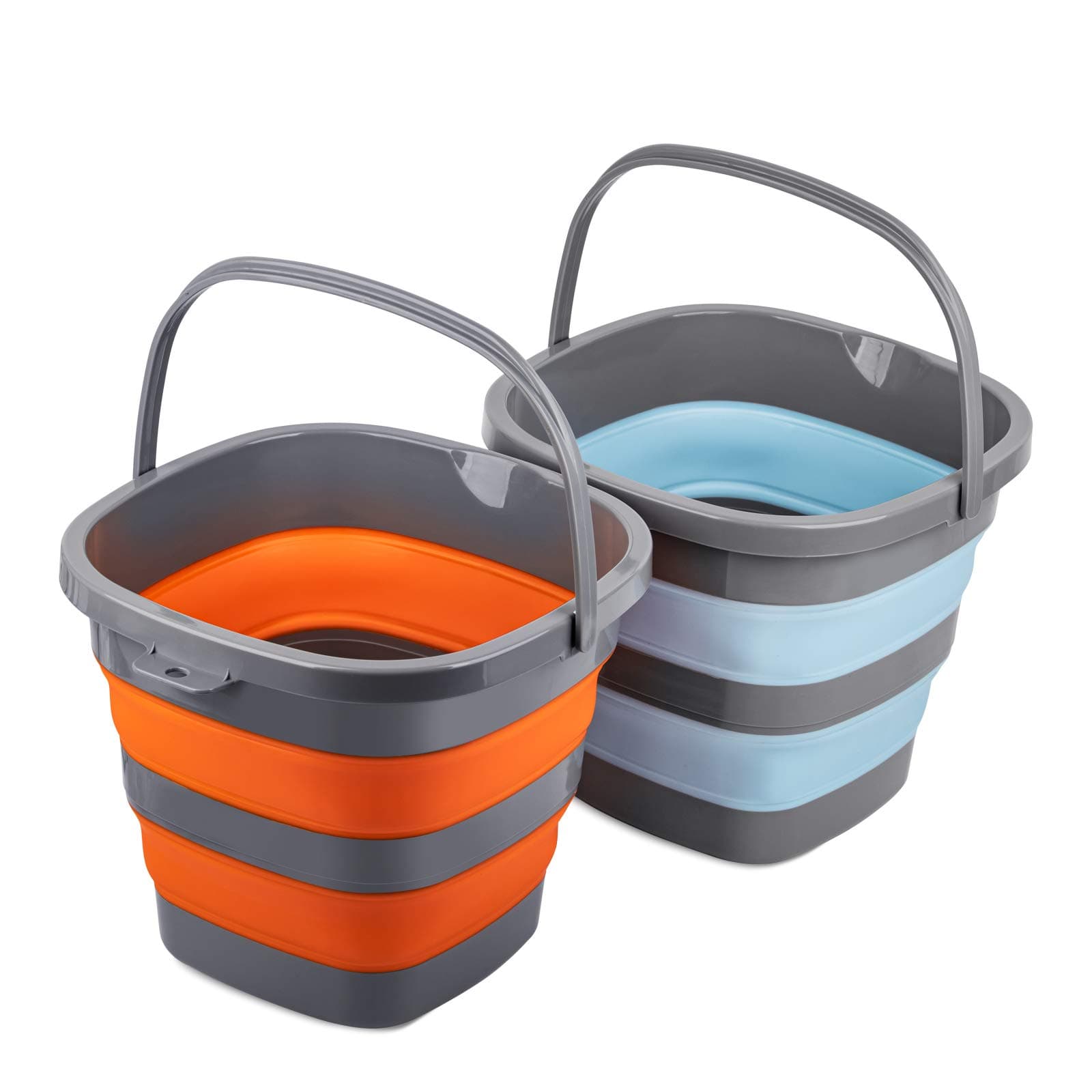 2 Pack Collapsible Bucket 10L, Rectangle