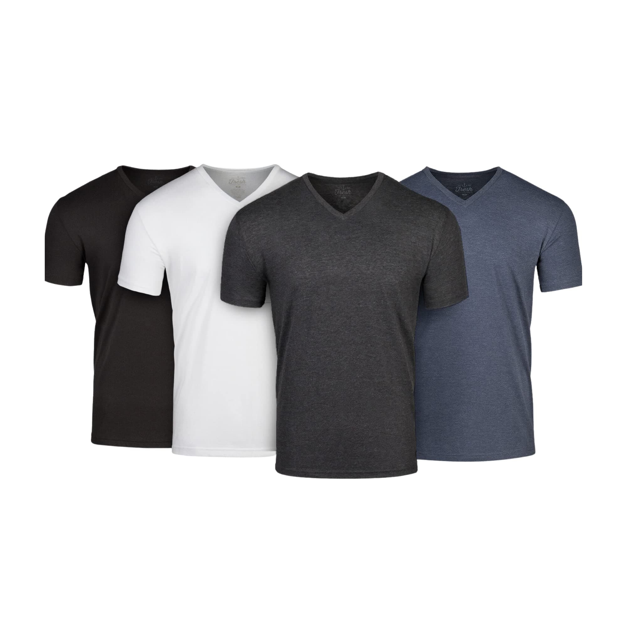 Men's T-Shirts V Neck Premium Basic Short Sleeve Tees - Fitted Style, Ultra Soft, Tag-Free Comfort