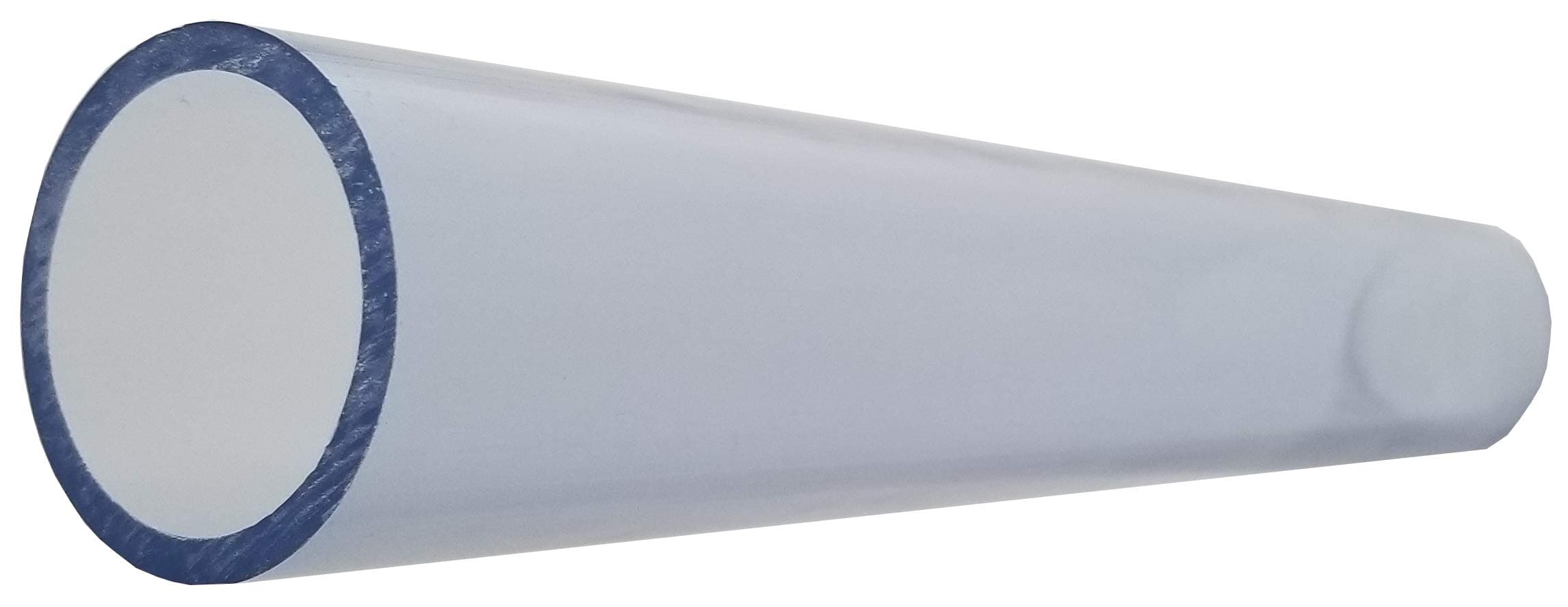 1 1/2 Inch Diameter Clear PVC Schedule 40 Pipe [Pipe ID 1.590 inch, OD 1.900 inch] (Bluish tint), Choose Your Length (5 inches to 94 Inches) (Selected Length: 5 Feet)