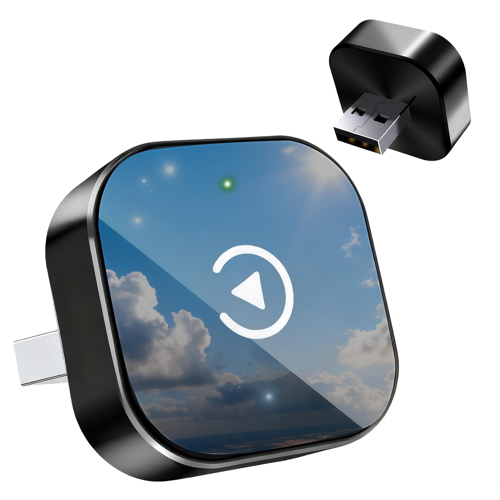 Wireless CarPlay Adapter 2026 Upgrade - Small Size, Fast Stable Connection, Plug-and-Play for iPhone iOS & Android Devices