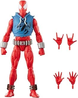 Marvel Legends Series Scarlet Spider, Spider-Man Comics Collectible 6-Inch Action Figure