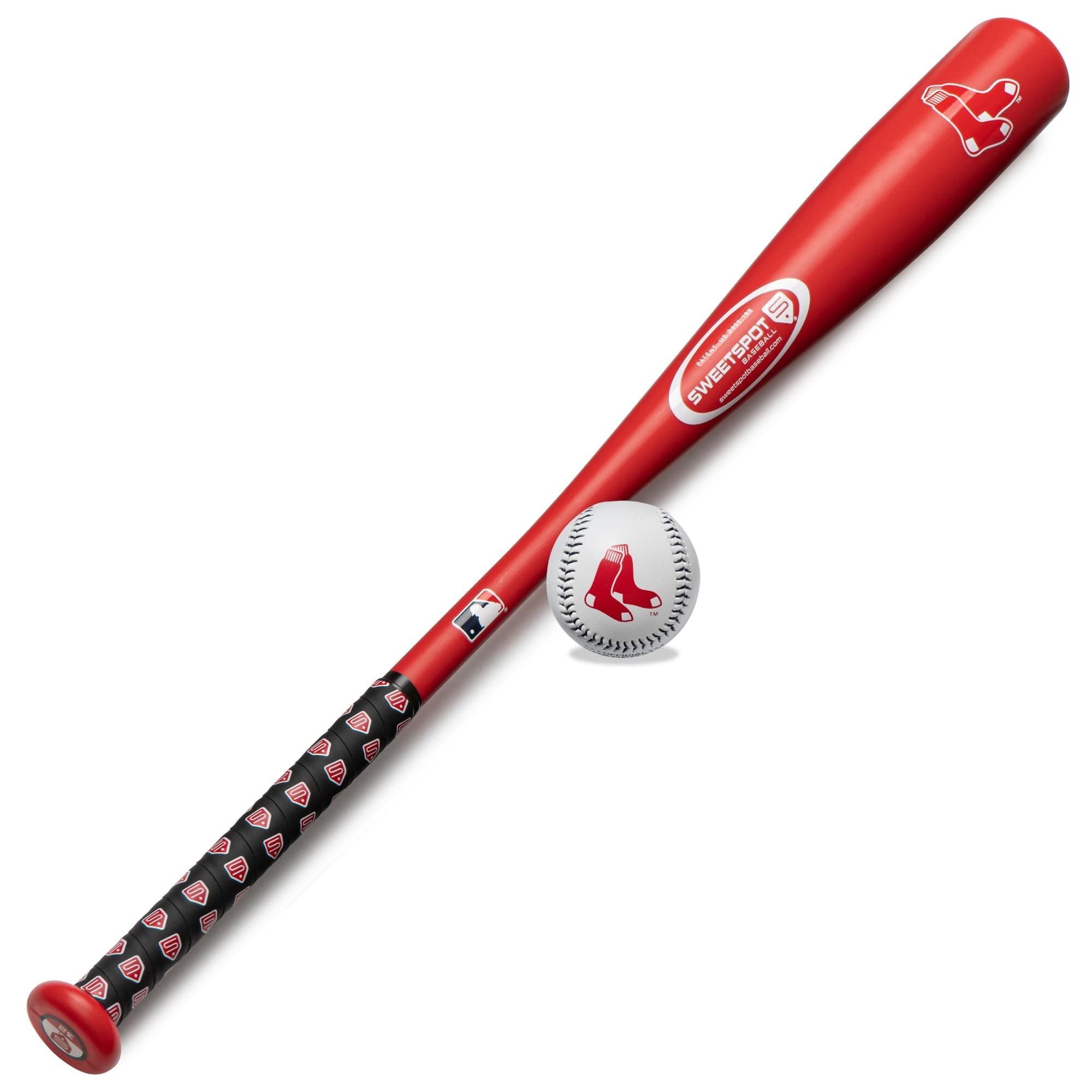 SweetSpot Plastic Bat and Ball Combo Set | MLB Officially Licensed | 32” Length | Backyard Baseball Set for Youth, Kids, Teens, and Adults