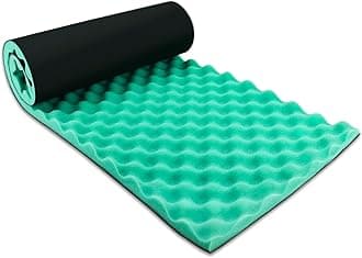 BXIDouble Noise Insulation Soundproofing Foam - 100 X 34 X 2.5 cm Egg Crate Sound Proof Acoustic Foam Panels - Sound Dampening Panels for HVAC, Pipe, Machine, Wall and Door