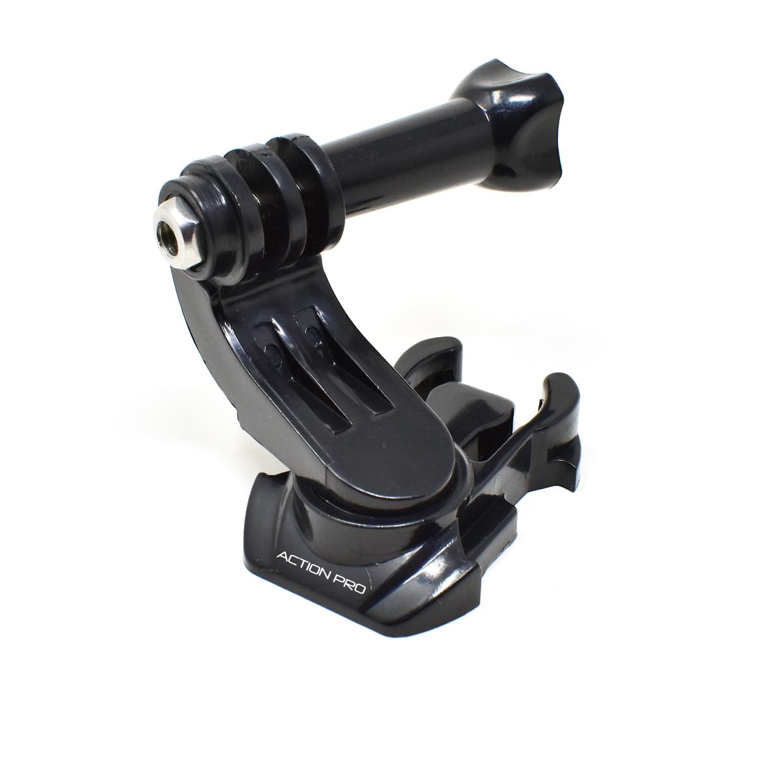 Action Pro 360 Degree Rotatable J-Hook Buckle Base Vertical Surface Mount Adapter Compatible with GoPro-13/12/11/10/9/8/7/6/5/4/3+/3/DJI/Insta-360/Yi/SJCAM & Other Action Cameras