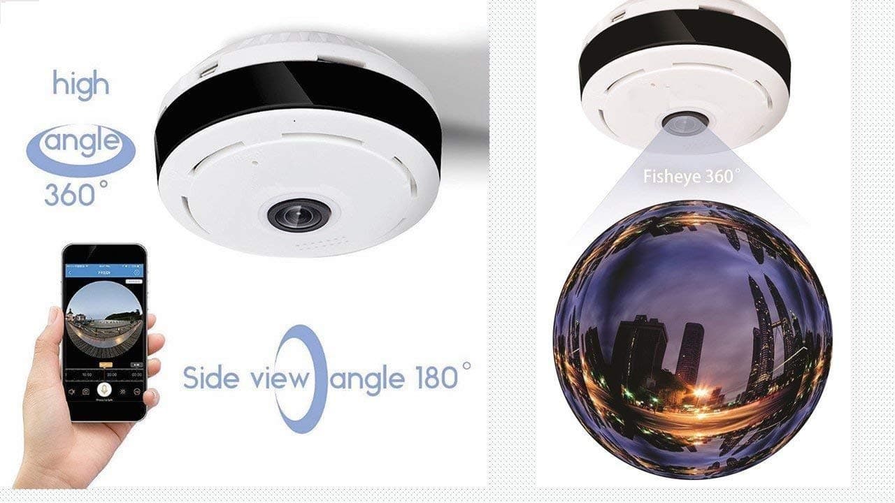 3603 Fisheye Vision Panoramic CCTV Security Camera (White)