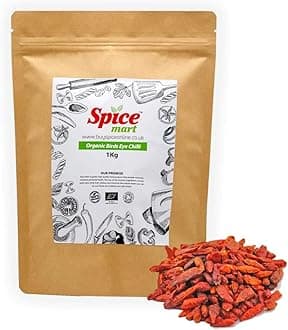 Organic Dried Bird | Birds Eye Chilli | Chillies Premium Quality Free P&P Certified by Soil Association (450g)