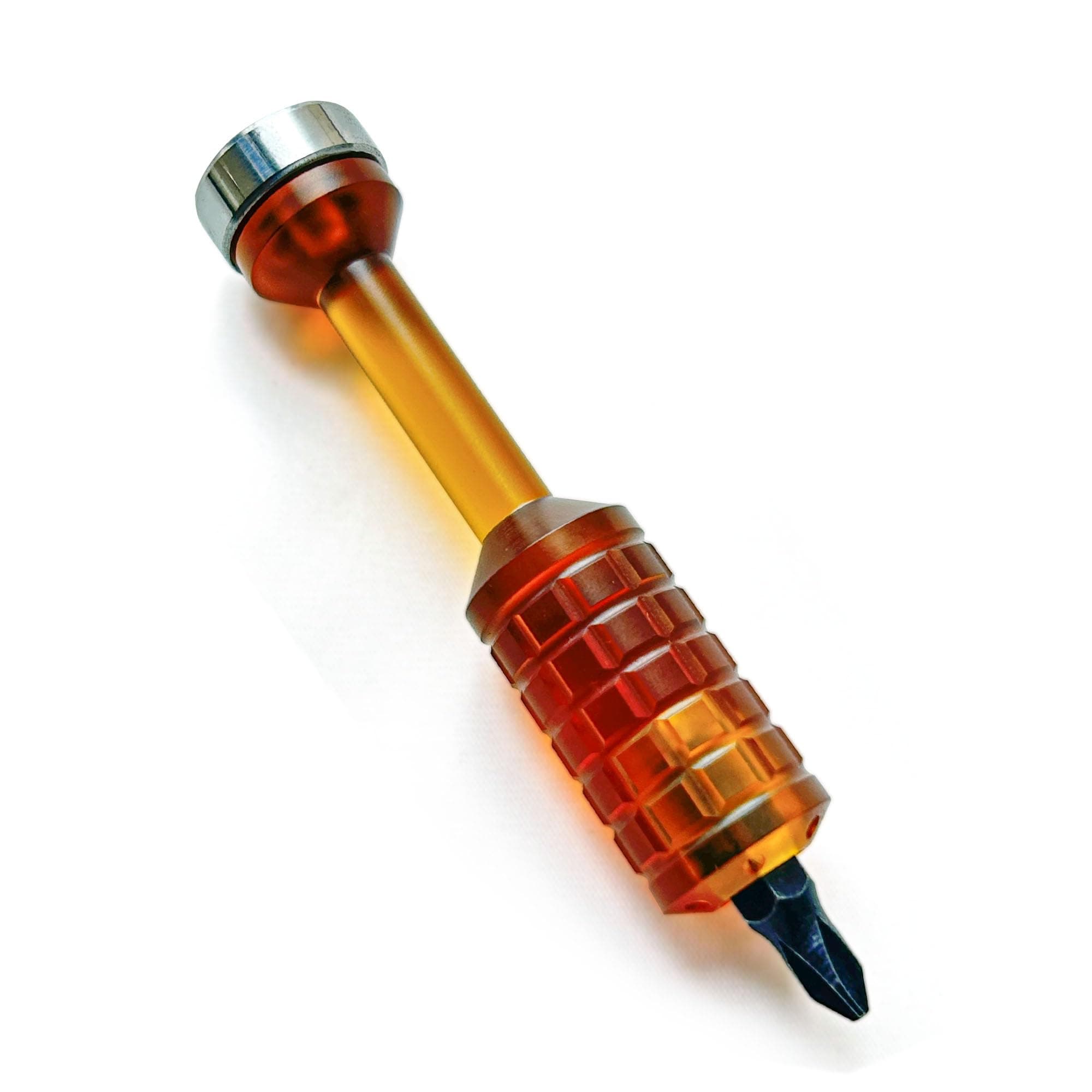 Pocket Screwdriver, EDC Palm Multitool With Spinner Toys, Ended Phillips for Gifts for Men EDC Destornillador 3", PEI