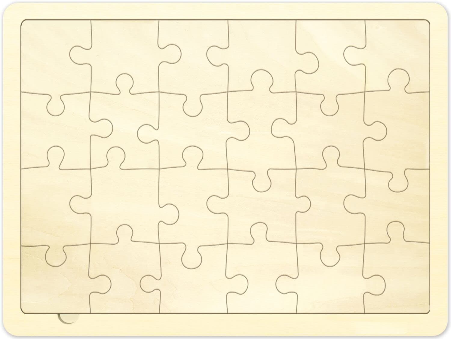 24 Piece Blank Puzzle
