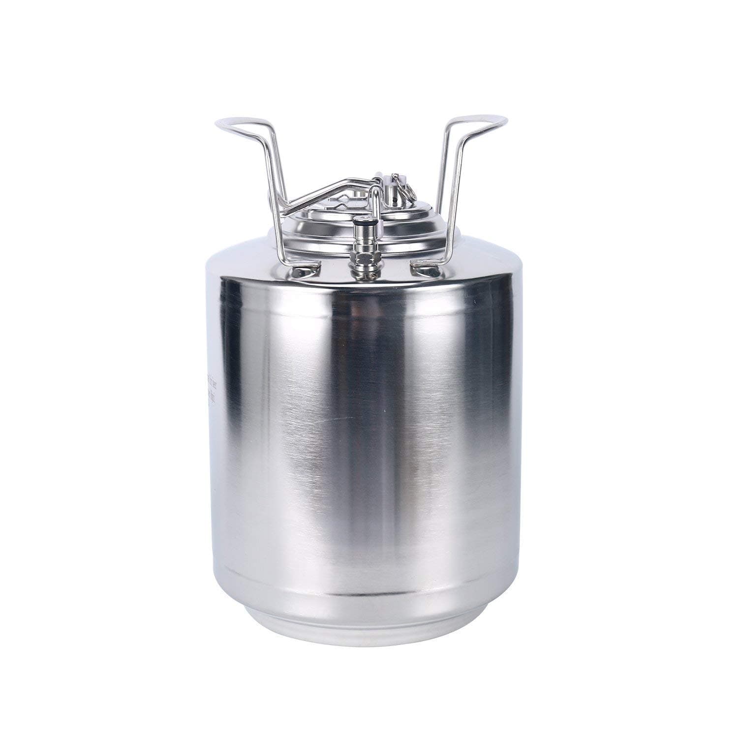 Stainless Steel 2.6 Gallon Mini Ball Lock Keg System For Small Batch HomeBrewing Beer Brewing Strap Handle (10L)