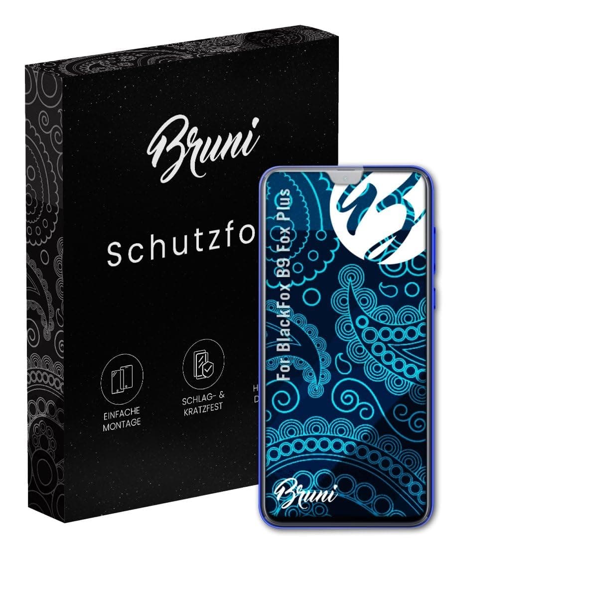 Screen Protector compatible with BlackFox B9 Fox Plus Protector Film, crystal clear Protective Film (2X)