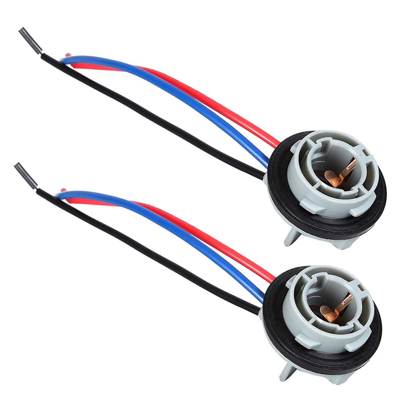 1157 LED Bulb Socket Holder, Waterproof Turn Signal Tail Light Brake Light Base Plug Connector, Backup Light Pre-Wired Wiring Socket Harness - 2PCS, TOBENBONE-DPZJ001
