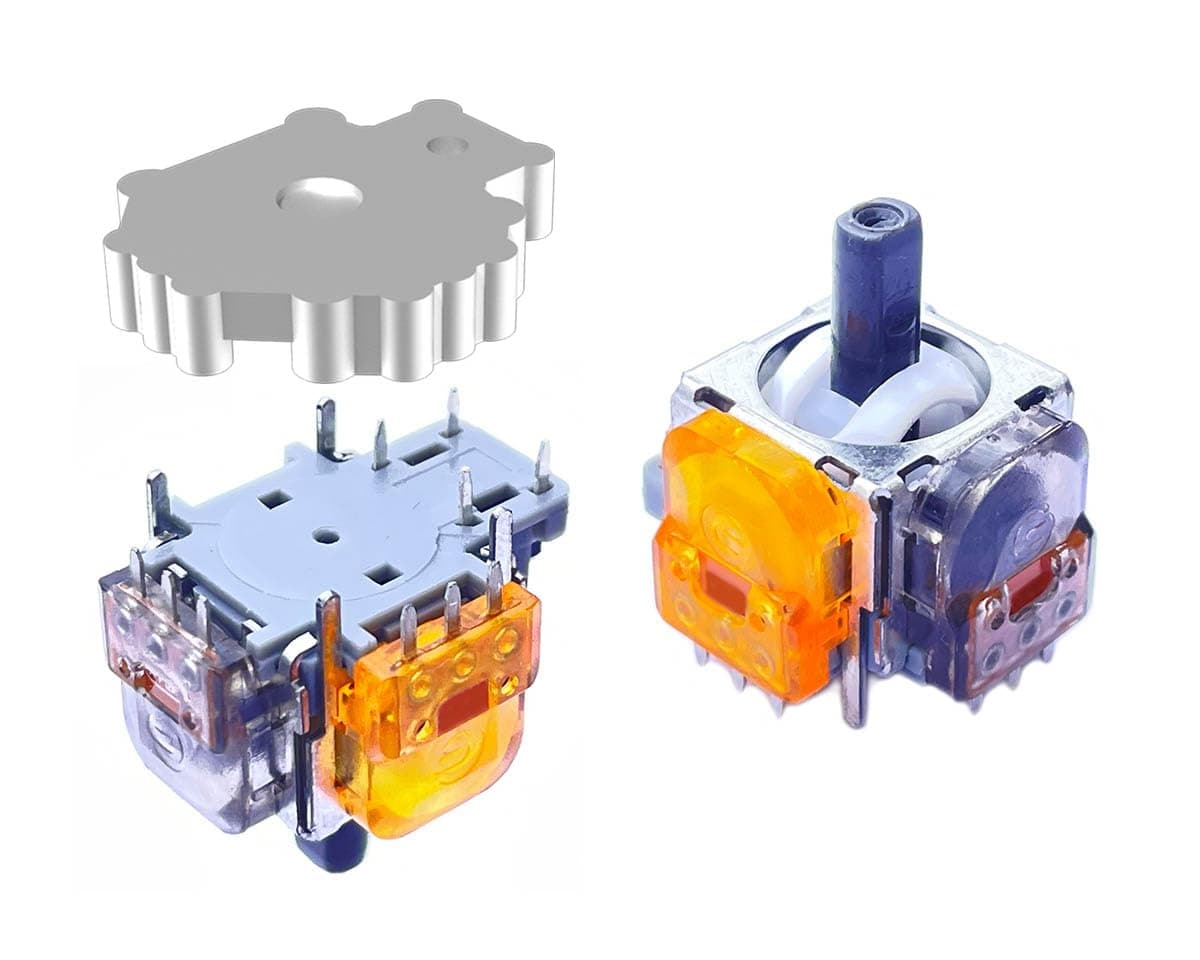 ElecGear 2x TMR Joystick and Desoldering Heating Plate Replacement for Xbox Series S/X Controller, TMR Hall Control Stick and Soldering Wick Repair Tools – (TMR-X1914)