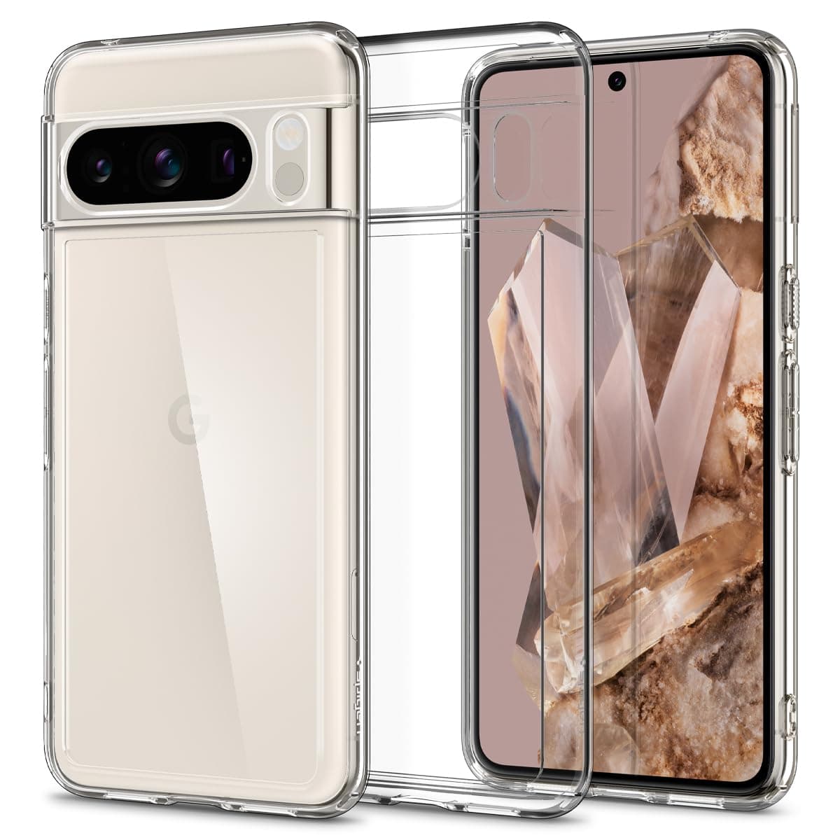 Ultra Hybrid for Google Pixel 8 Pro Case, Transparent Pixel 8 Pro Back Cover (2023) - TPU+Poly Carbonate｜Crystal Clear